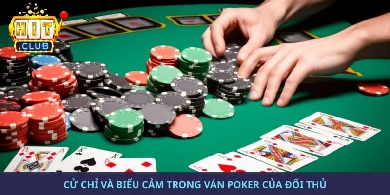 Cử chỉ và biểu cảm trong ván Poker của đối thủ