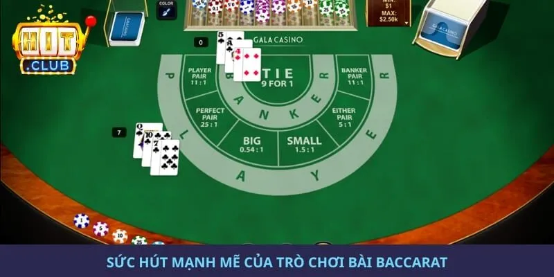 Sức hút mạnh mẽ của trò chơi bài baccarat 
